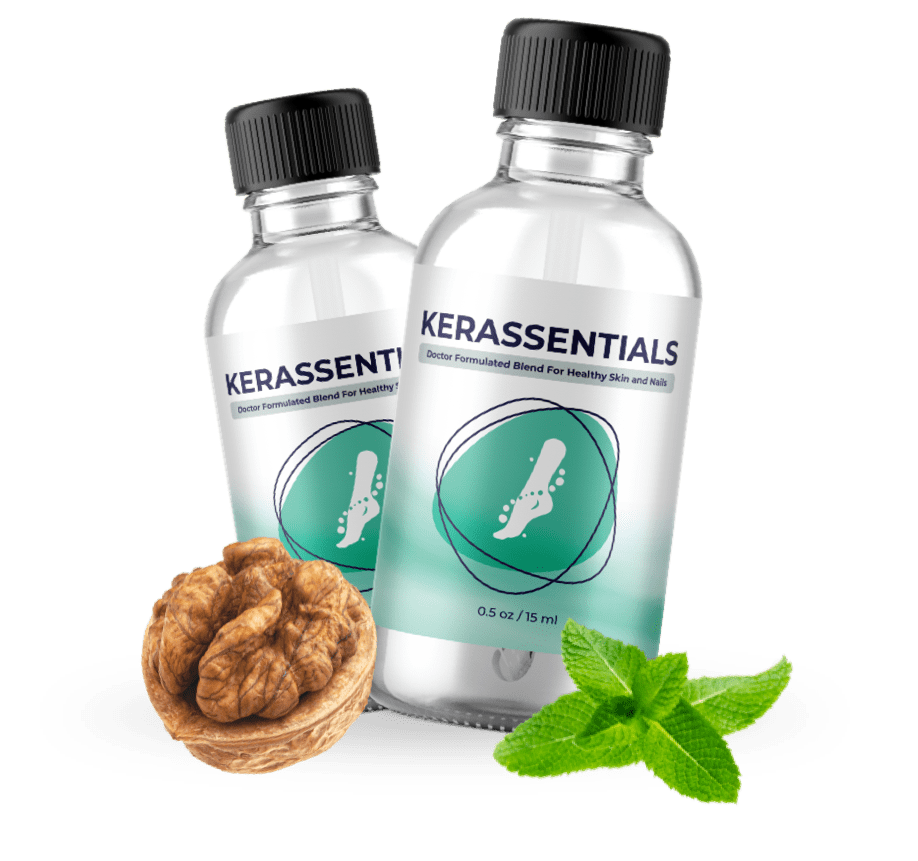 2 botlles- kerassentials is a complex nail and skin health support solution that was created by applying organic ingredients that may aid in the treatment of toenail fungus and toenail infections.